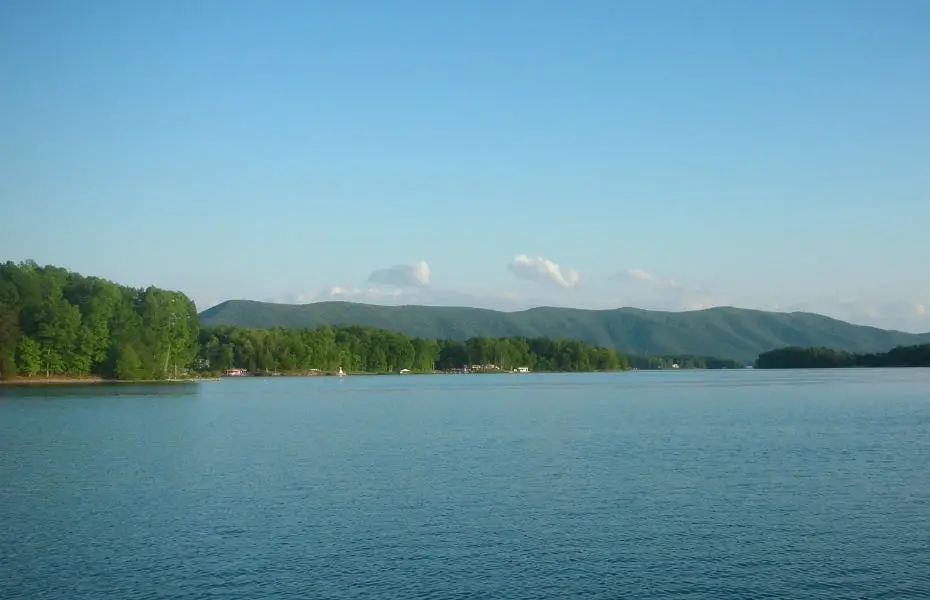 View of Smith Mountain in Virginia