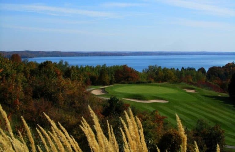 View of Torch Lake from A-Ga-Ming Golf Club, Michigan